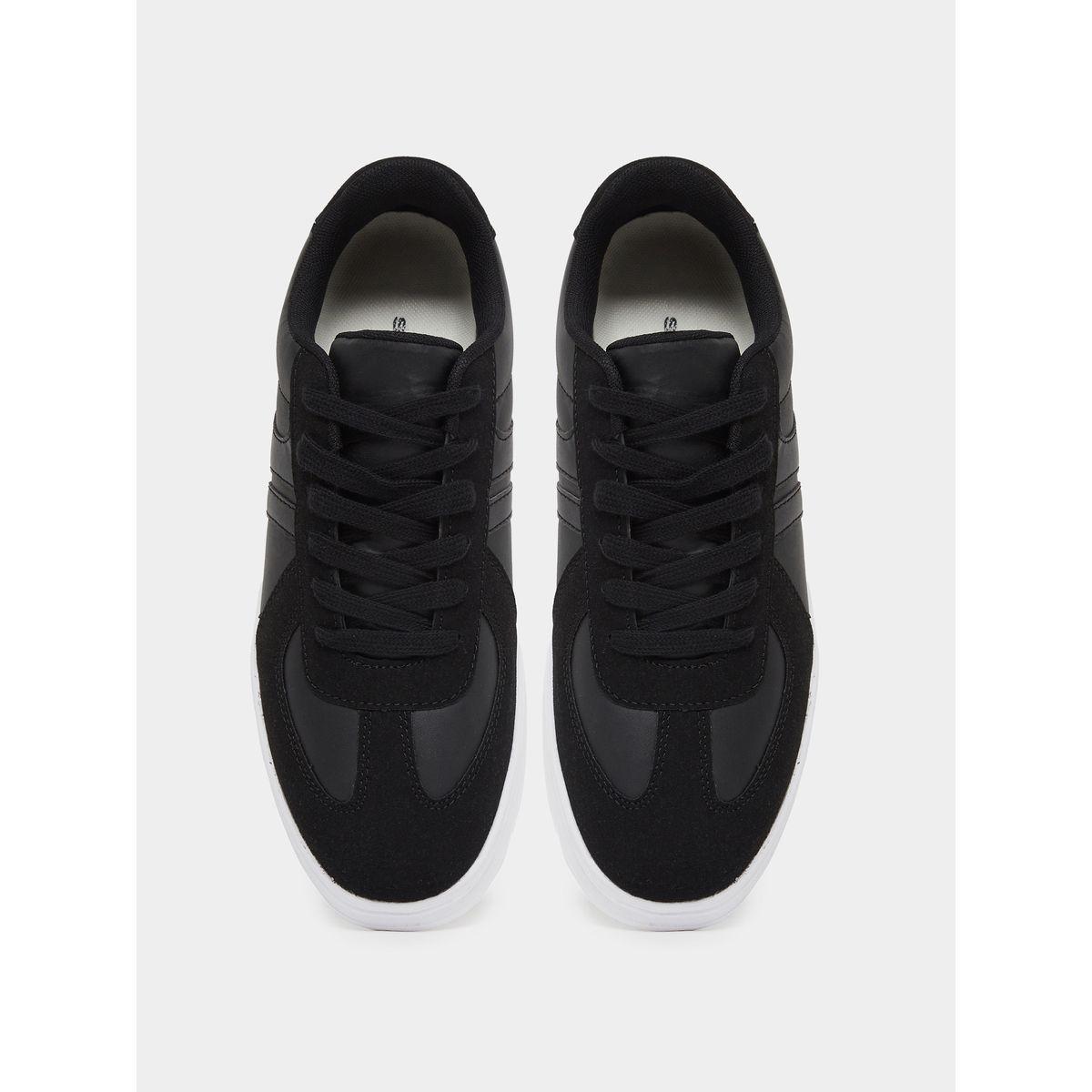 حذاء سنيكرز بنعل بلاتفورم ورباط غق-men-shoes-sneakers-image-5