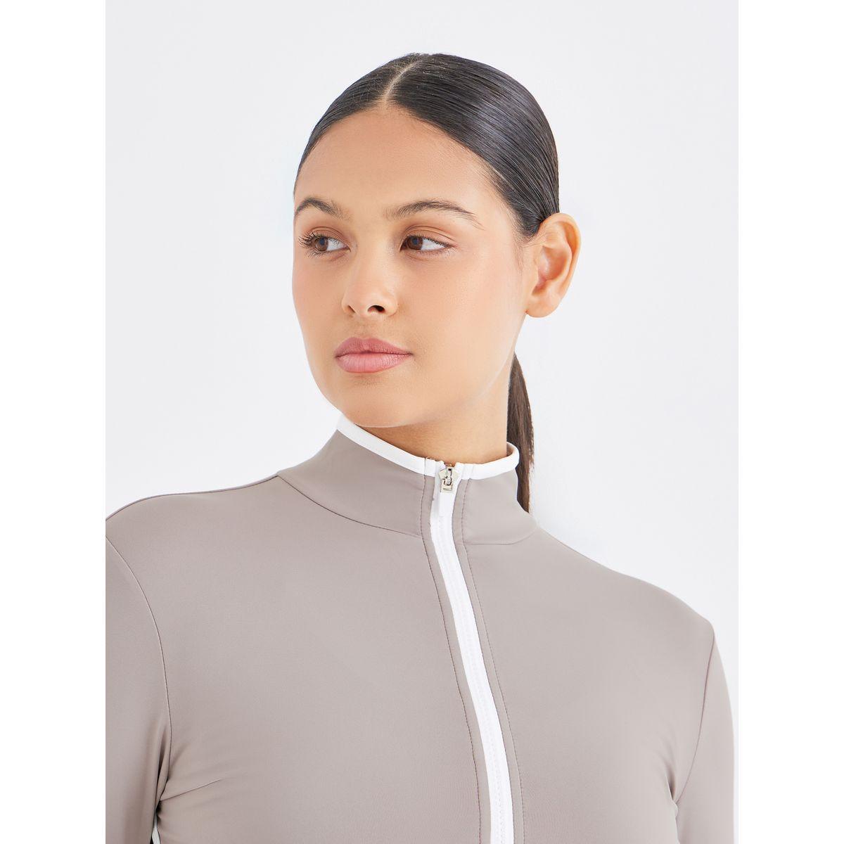 طقم من ليقنز وجاكيت بتفاصيل سحاب للإغلاق-women-clothing-sportswearandactivewear-trackpantsandtracksuits-image-4