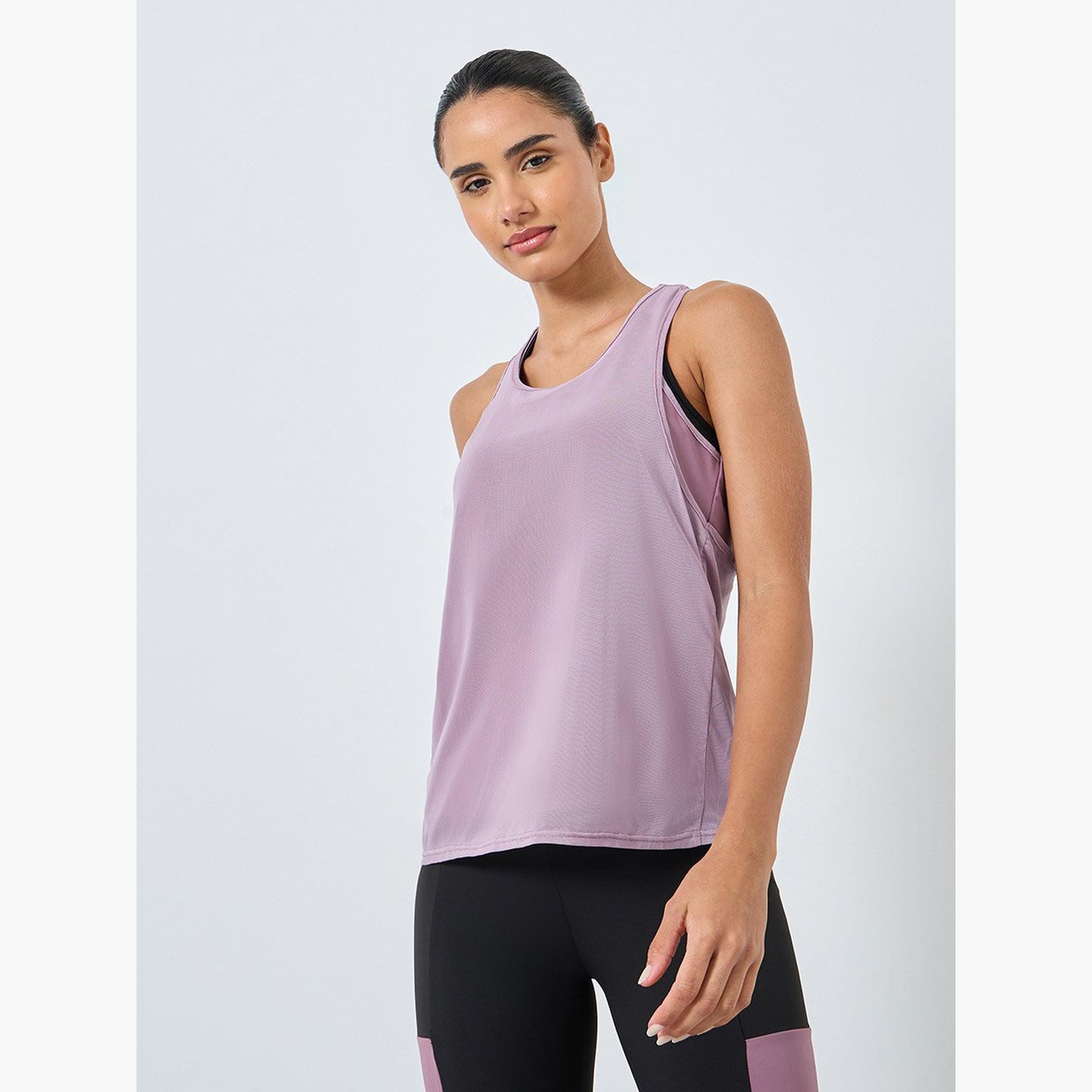 طقم من ليقنز وبلوزة كت مع صدرية رياضية-women-clothing-sportswearandactivewear-trackpantsandtracksuits-image-5