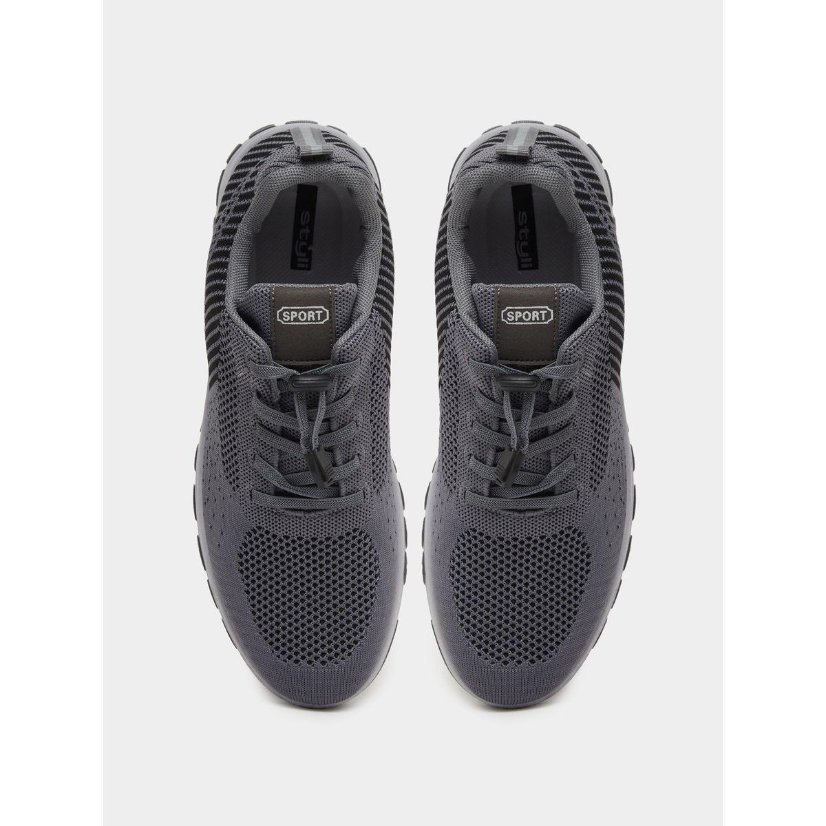 Styli Striped Lace Up Sneakers-men-shoes-sneakers-image-5