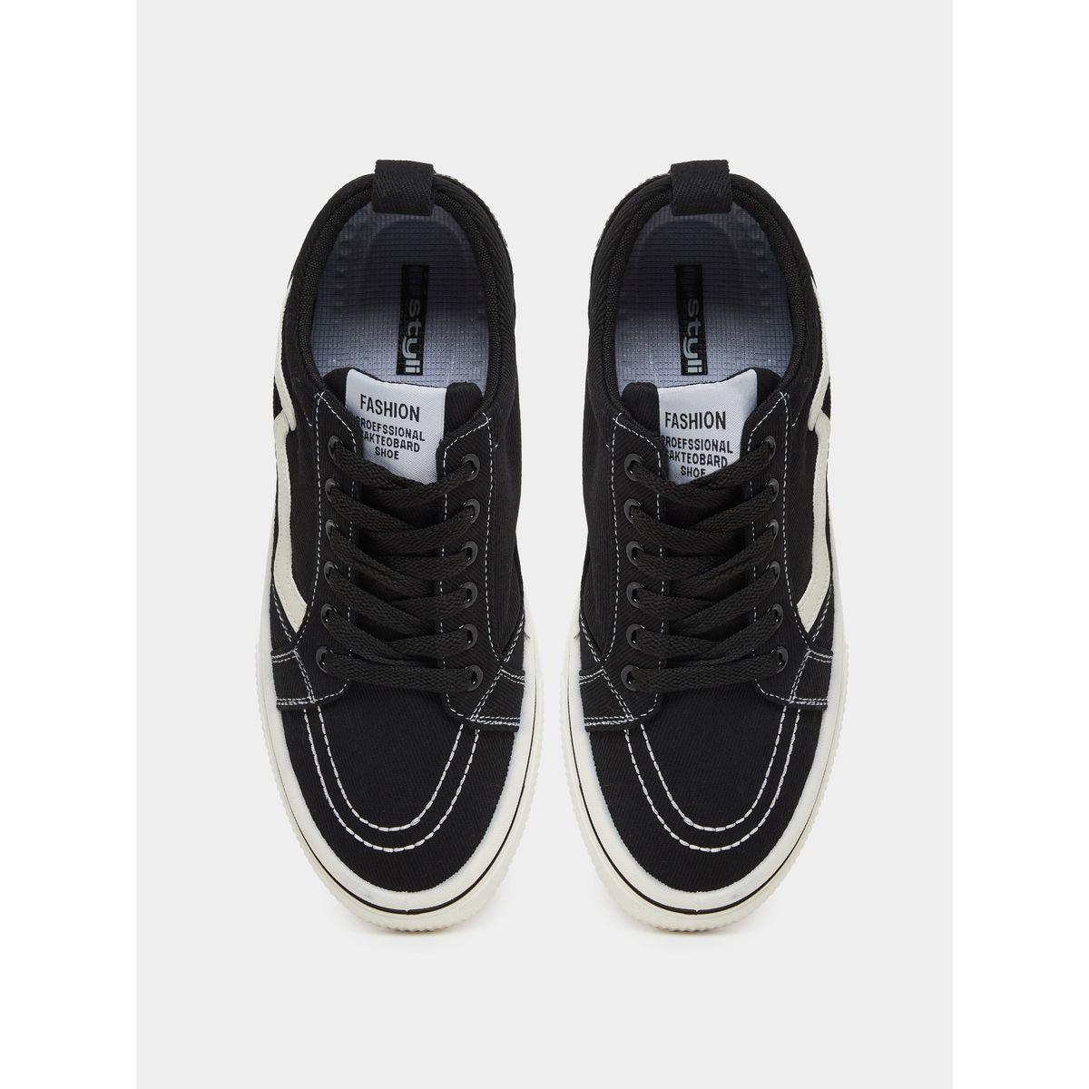 Styli Panelled Lace Up Sneakers-men-shoes-sneakers-image-5