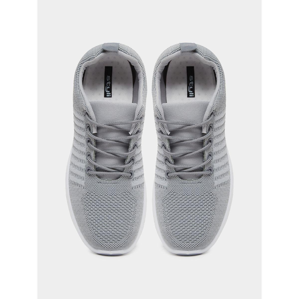 Styli Lace Up Knitted Upper Sneakers-men-shoes-sneakers-image-5