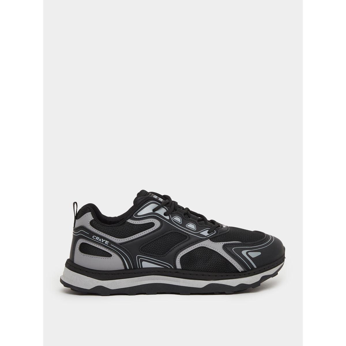 حذاء سنيكرز بنمط كتل الالوان ورباط غلق-men-shoes-sneakers-image-1