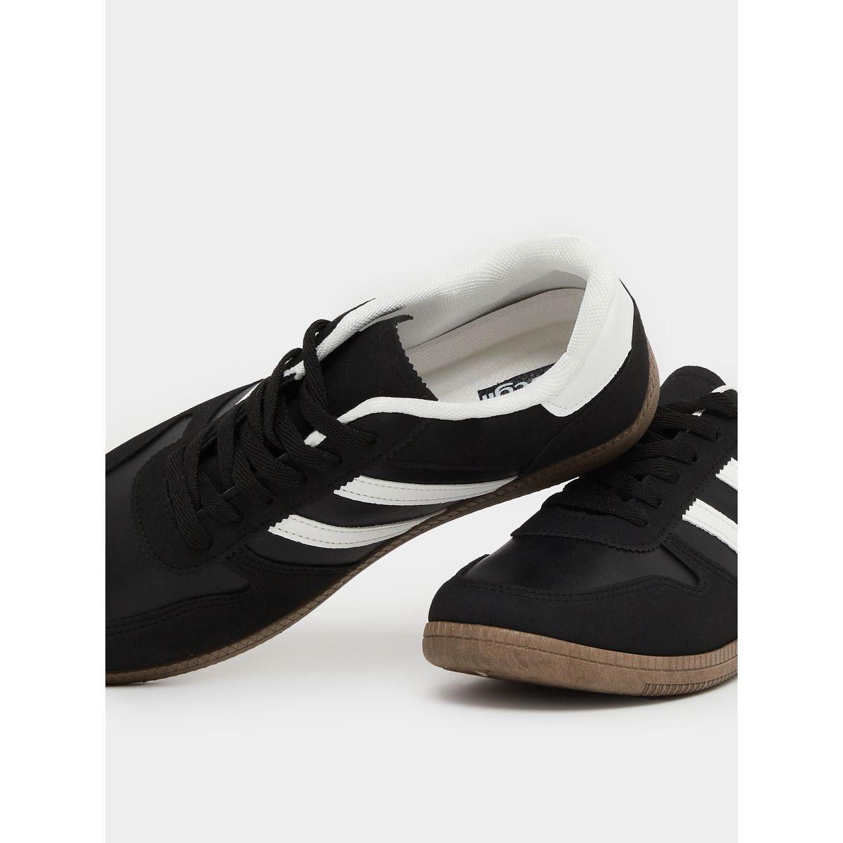 Styli Striped Lace Up Gum Sole Sneakers-men-shoes-sneakers-image-3