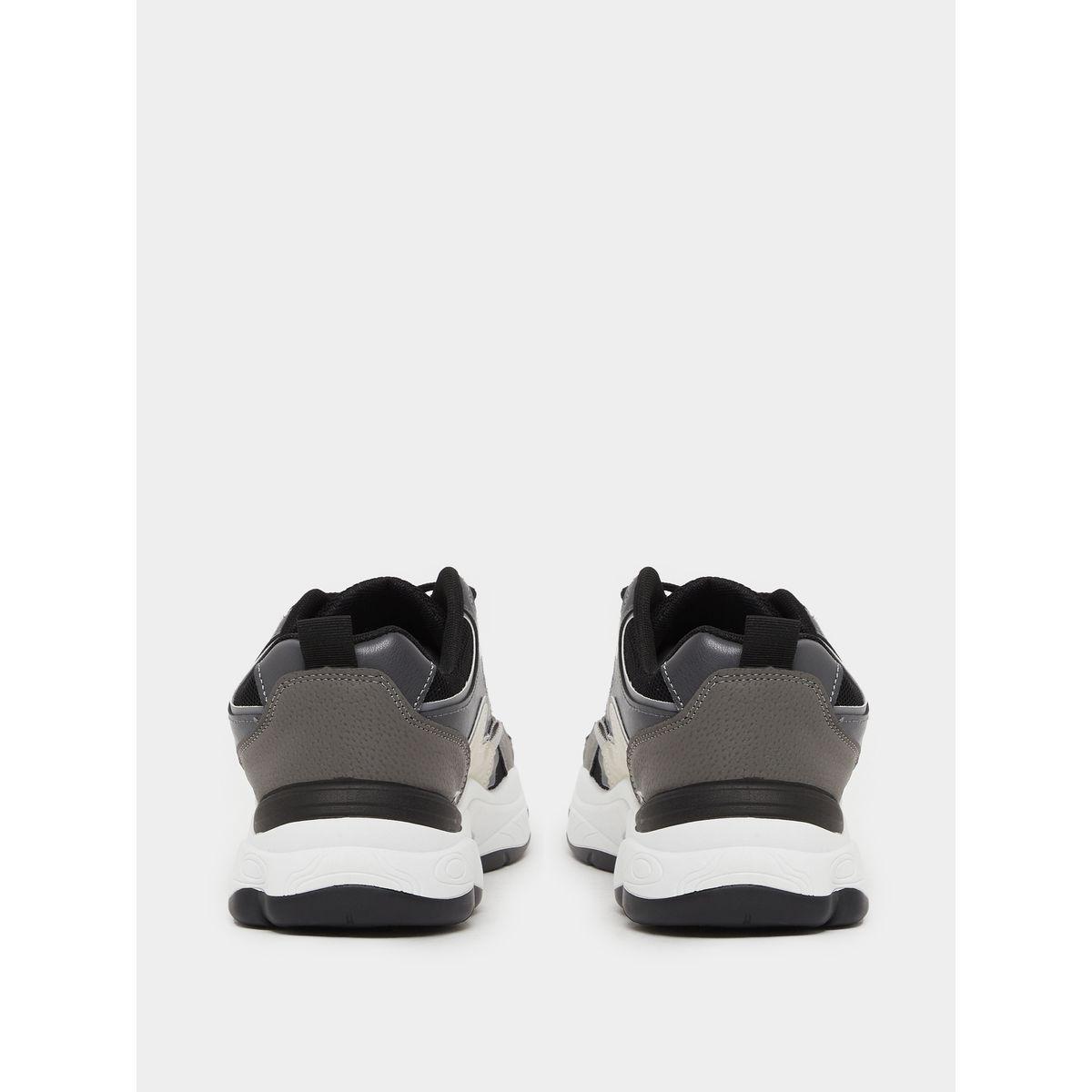 Styli Color Block Chunky Sole Lace Up Sneakers-men-shoes-sneakers-image-5