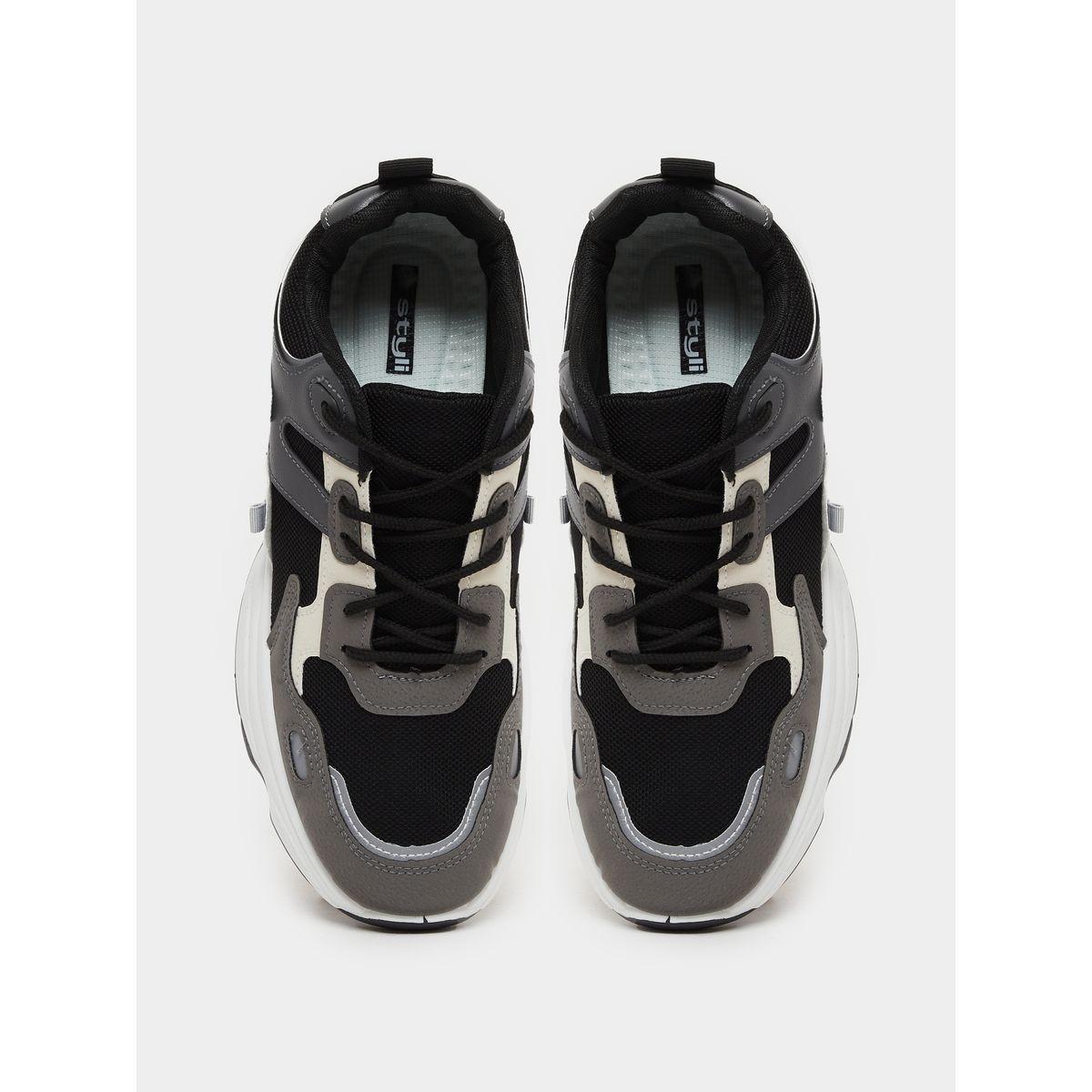 Styli Color Block Chunky Sole Lace Up Sneakers-men-shoes-sneakers-image-6