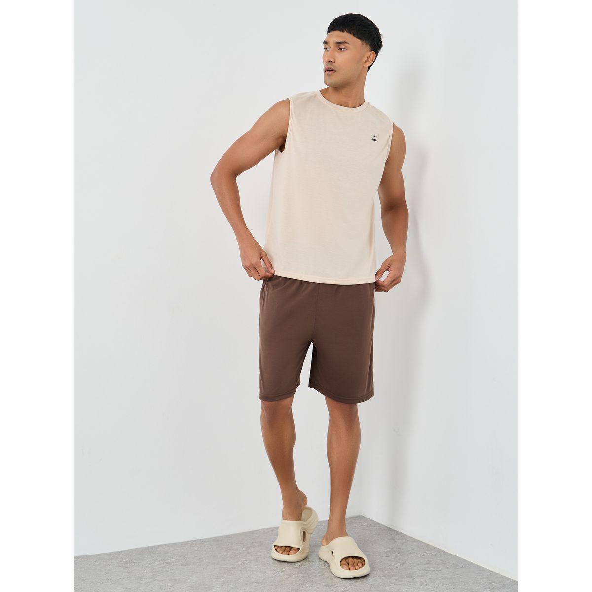 Styli Minimal Print Tank Top and Shorts Set-men-clothing-nightwear-sets-image-1