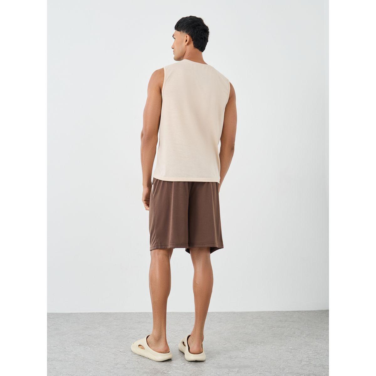 Styli Minimal Print Tank Top and Shorts Set-men-clothing-nightwear-sets-image-4