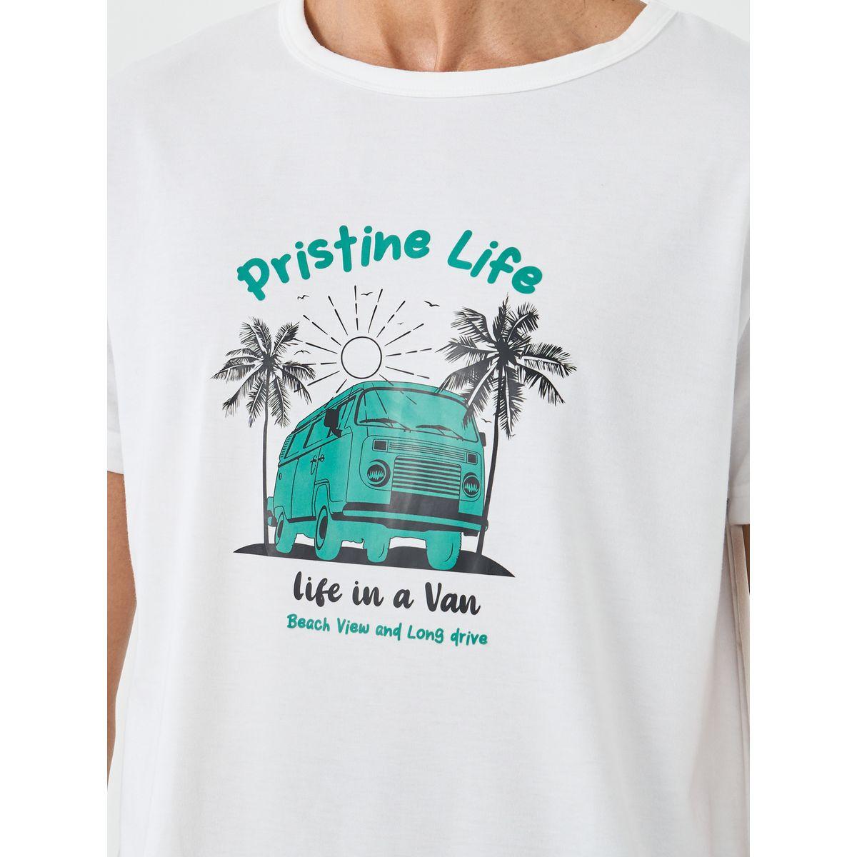 Styli White Graphic Printed T-Shirt and Shorts Set-men-clothing-nightwear-sets-image-1