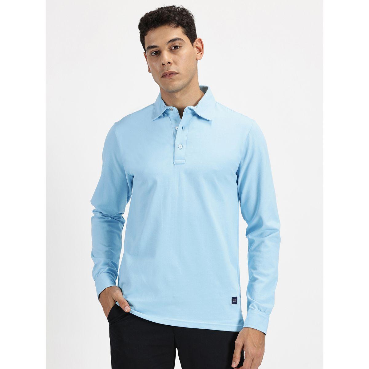 Simple And Rare Solid Long Sleeves Polo T-Shirt-men-clothing-tshirtsandpolos-tshirts-image-1
