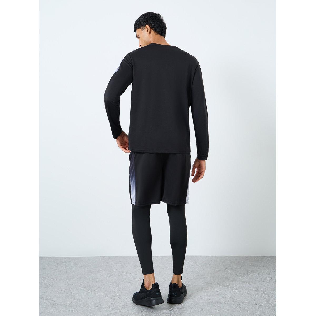 Styli Pack of 3 - Reflective Print T-Shirt, Shorts and Track Pants-men-clothing-sportswearandactivewear-tracksuits-image-5