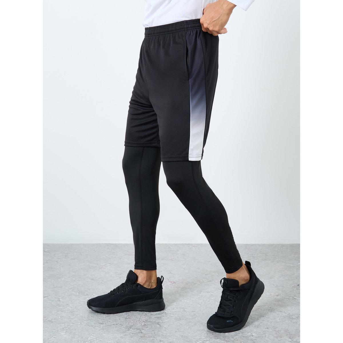 Styli Pack of 3 - Reflective Print T-Shirt, Shorts and Track Pants-men-clothing-sportswearandactivewear-tracksuits-image-6