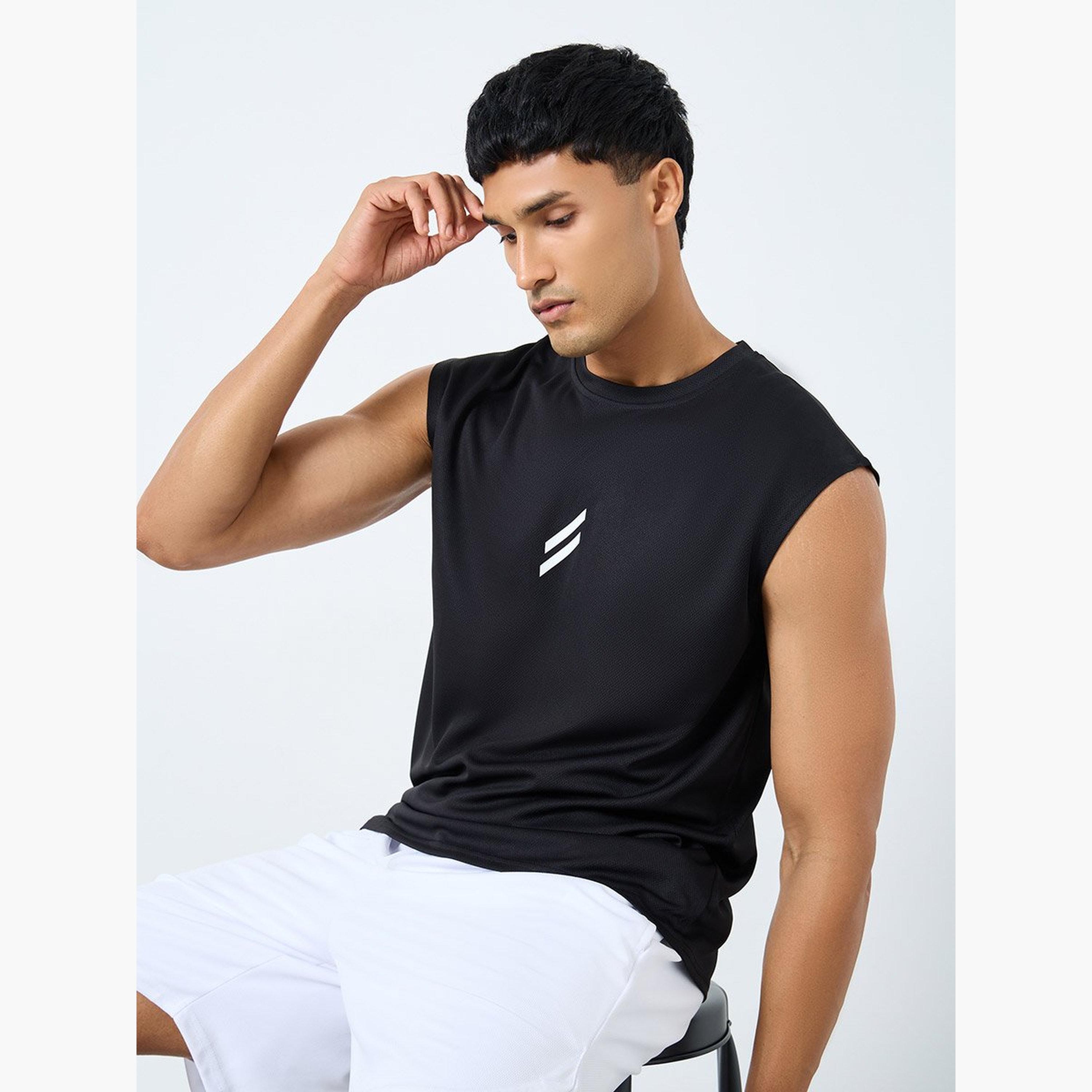 Styli Men Minimal Print Workout Tank-sports-men-clothing-tshirtsandpolos-image-1