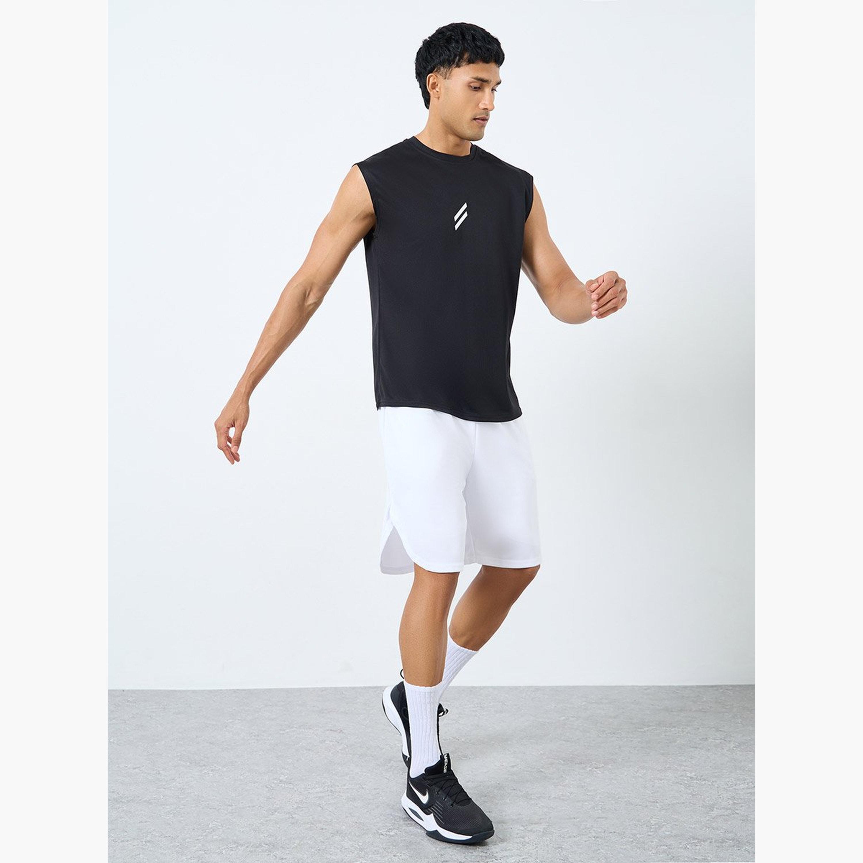 ستايلي - بلوزة رياضية للرجال بطبعة بسيطة-sports-men-clothing-tshirtsandpolos-image-2