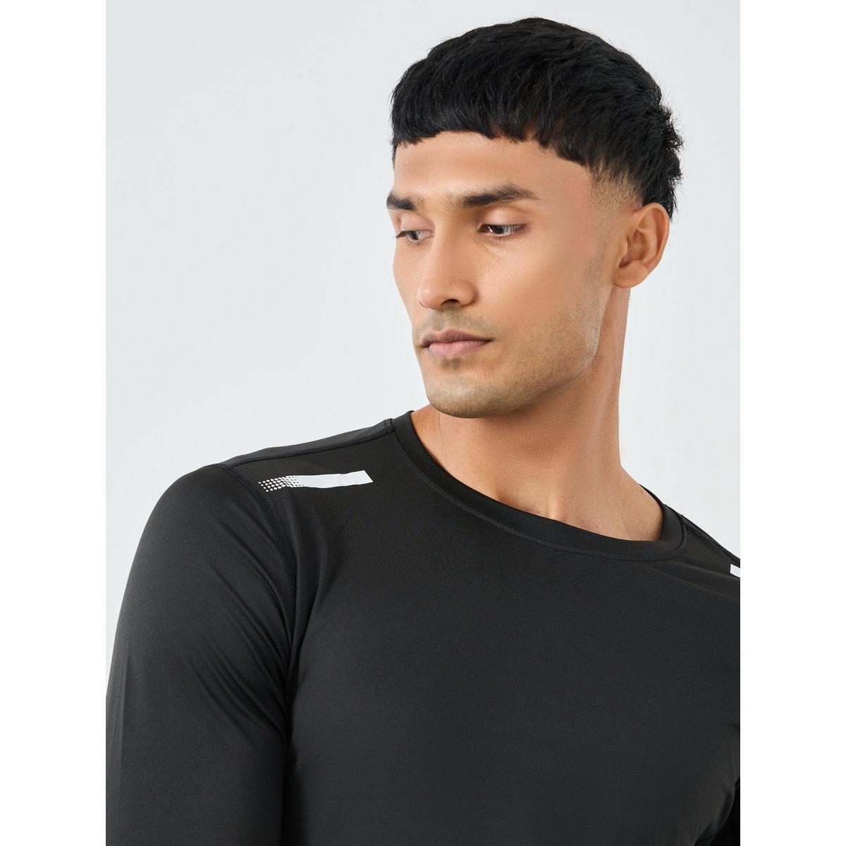 Styli Reflective Print Muscle Fit Long Sleeve T-Shirt with 2in1 Shorts Set-men-clothing-sportswearandactivewear-tracksuits-image-3