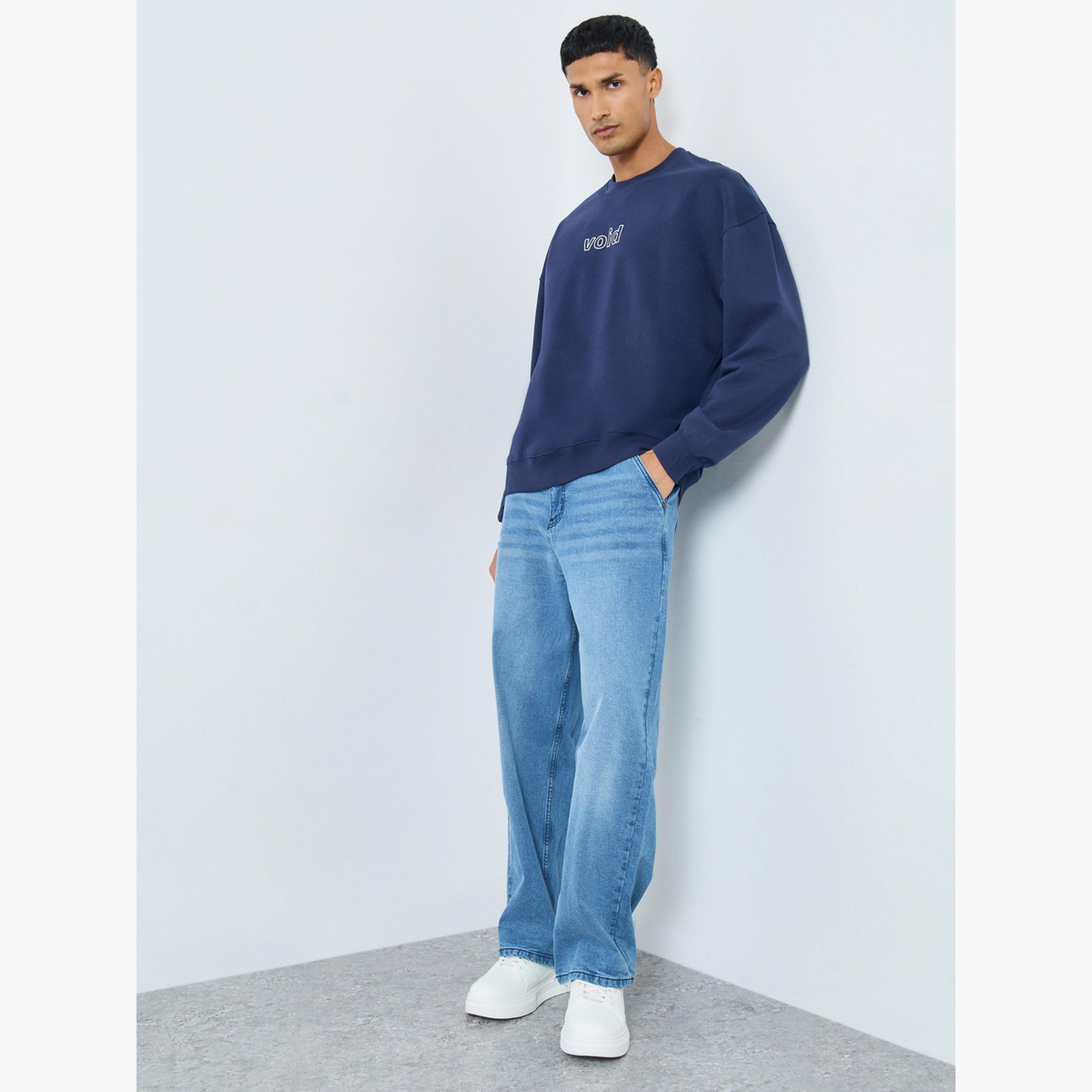 Styli Men Medium Blue Relaxed Fit Jeans-men-clothing-bottoms-jeans-image-2