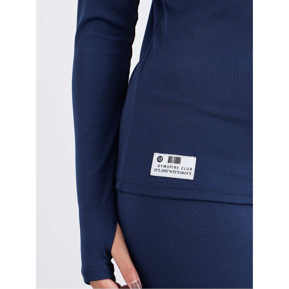 بلوزة بتفاصيل بارزة الملمس وأكمام طويلة-men-clothing-sportswearandactivewear-tshirtsandpolos-image-3