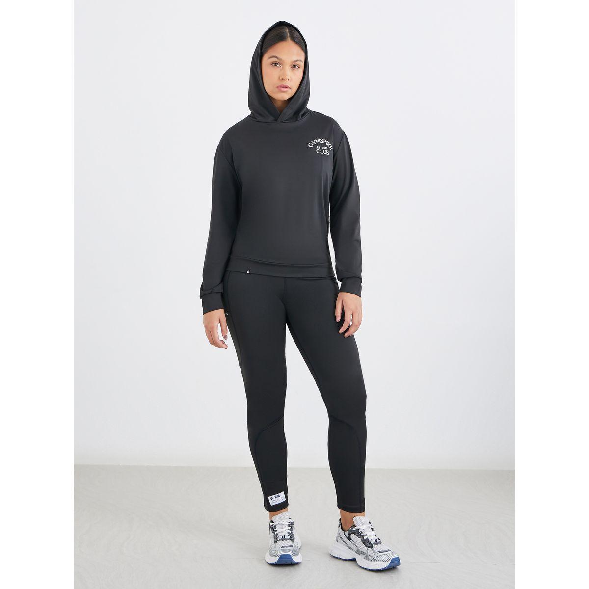 بلوزة بطبعة كتابة وياقة هودي وأكمام طويلة-men-clothing-sportswearandactivewear-tshirtsandpolos-image-2