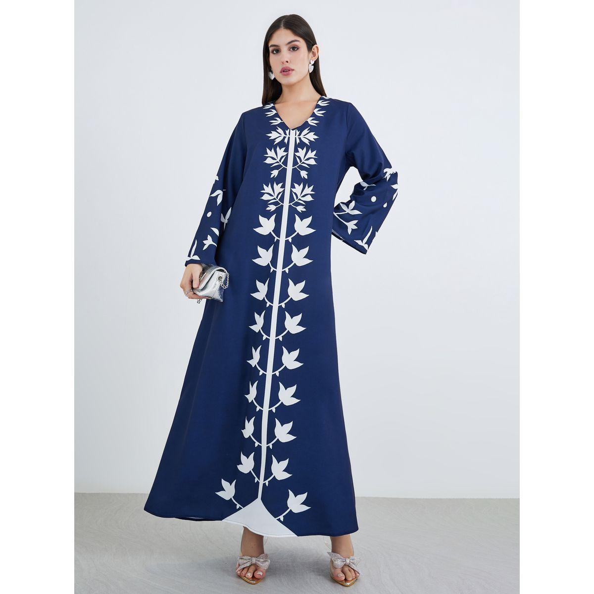 أميرة x ستايلي جلابية بطبعة بليسمنت-women-arabicclothing-jalabiyas-image-1
