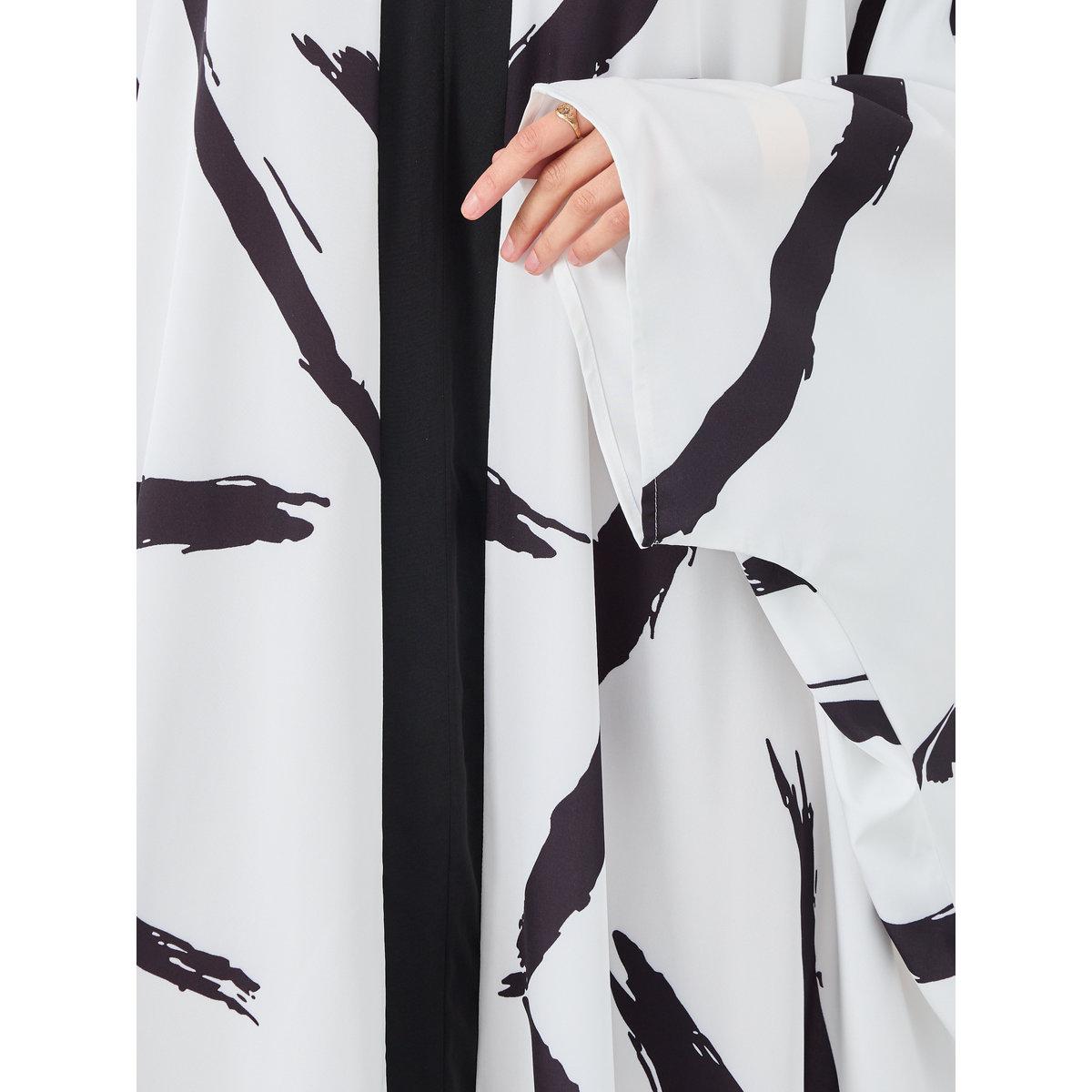 Styli Batwing Sleeve Printed Jalabiya-women-arabicclothing-jalabiyas-image-4