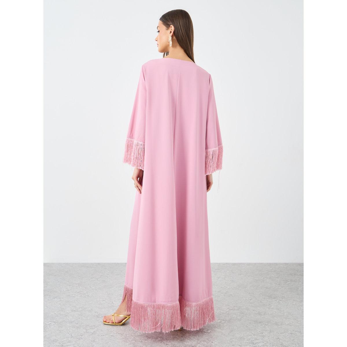 أميرة x ستايلي جلابية مزينة بتفاصيل شراشيب-women-arabicclothing-jalabiyas-image-5