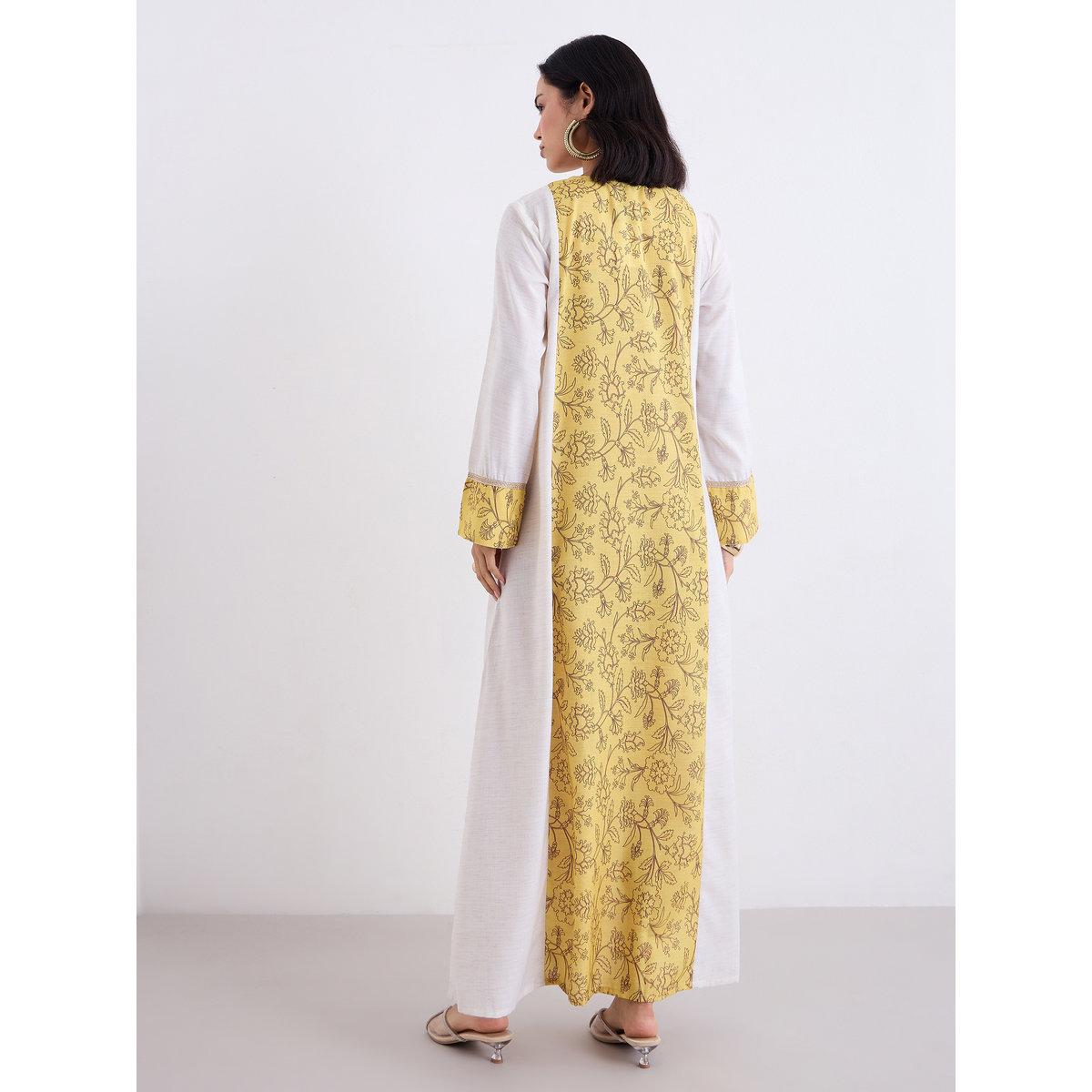 Styli Printed Center Panel Cotton A-Line Jalabiya-women-arabicclothing-jalabiyas-image-5