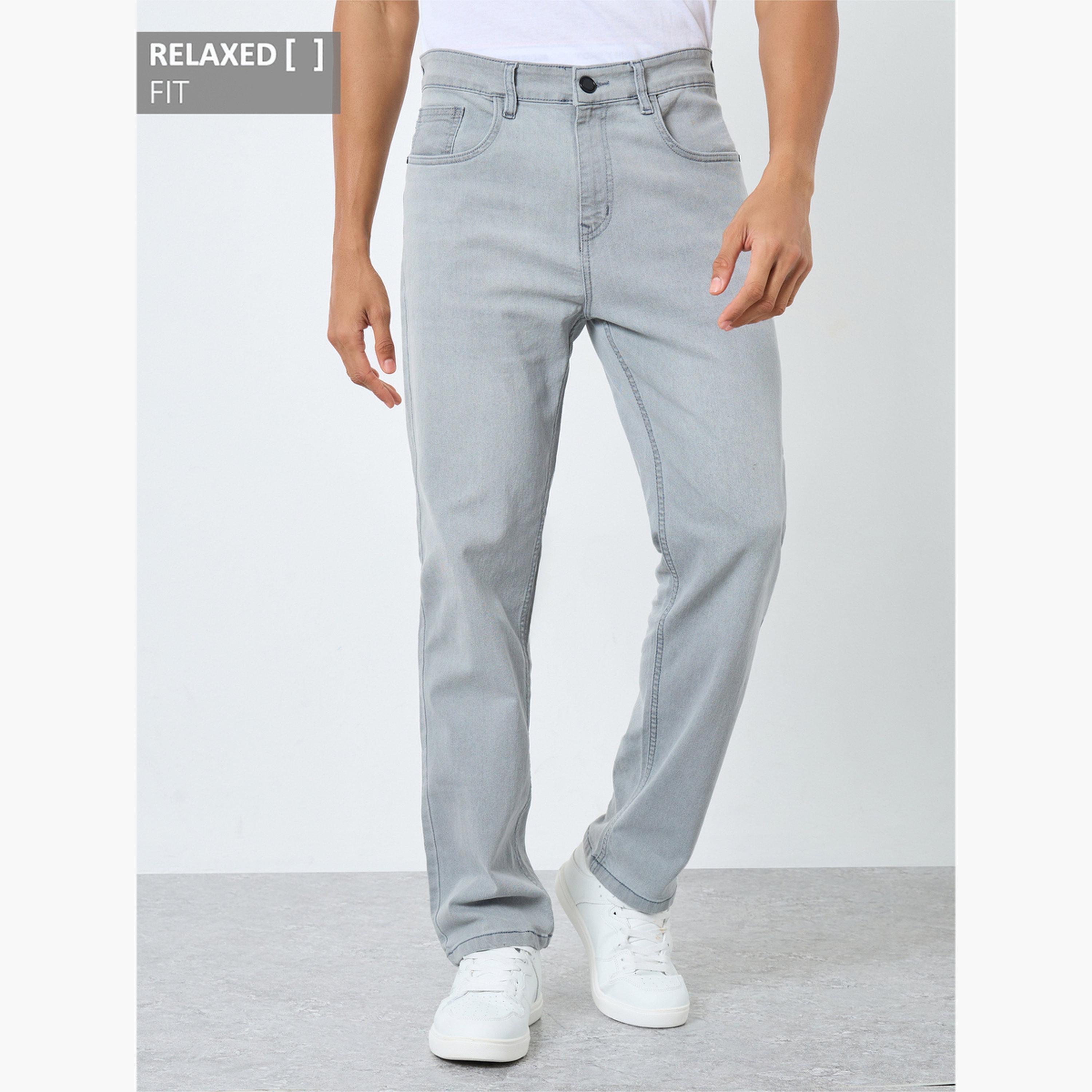 ستايلي - بنطال جينز رجالي متوسط ​​الارتفاع ومريح-men-clothing-bottoms-jeans-image-1