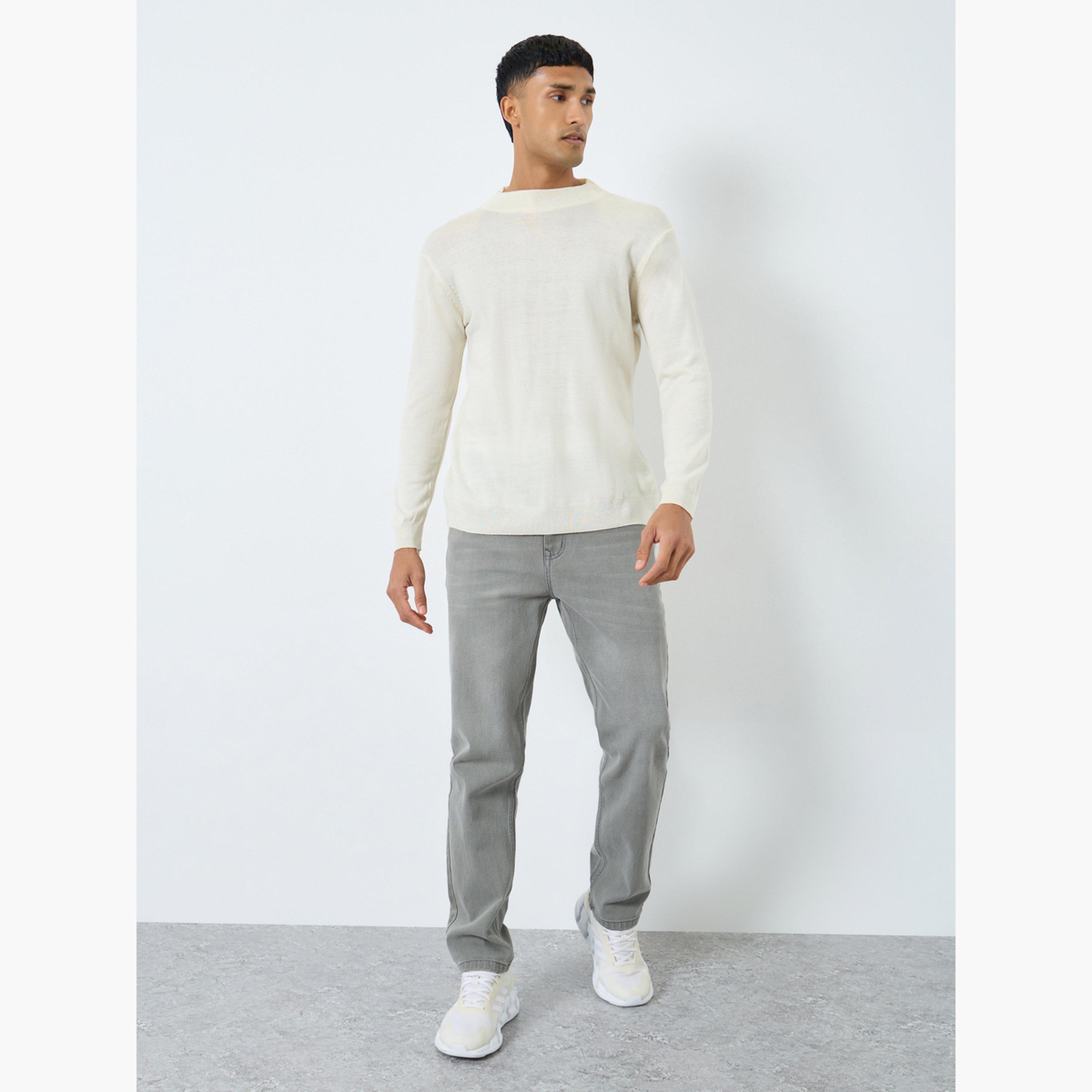 Styli Men Mid Rise Regular Fit Faded Jeans-men-clothing-bottoms-jeans-image-2
