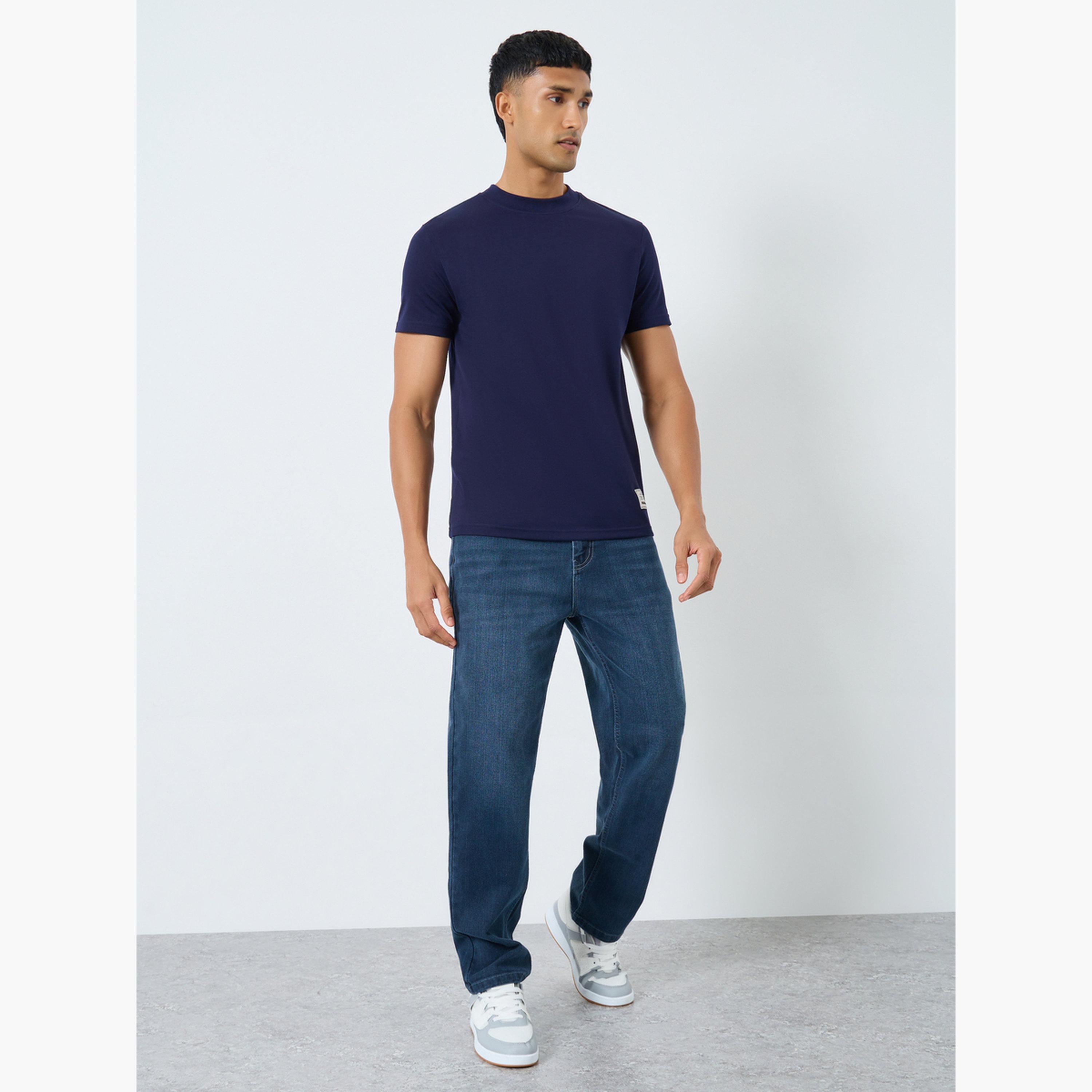 Styli Men Dark Wash Regular Fit Jeans-men-clothing-bottoms-jeans-image-2