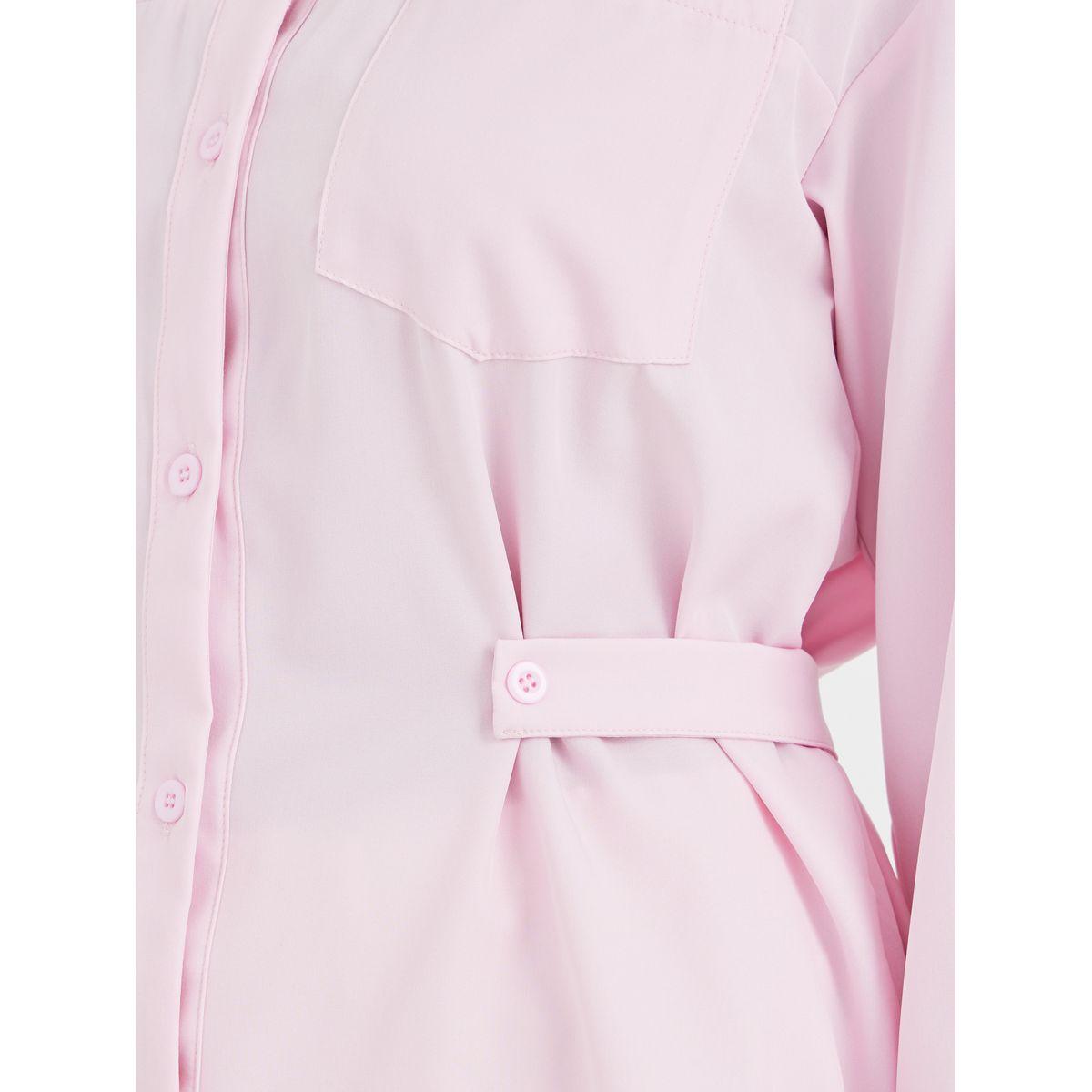 Styli Spread Collar Long Sleeve Button Up Shirt-women-clothing-shirtsandblouses-shirts-image-3