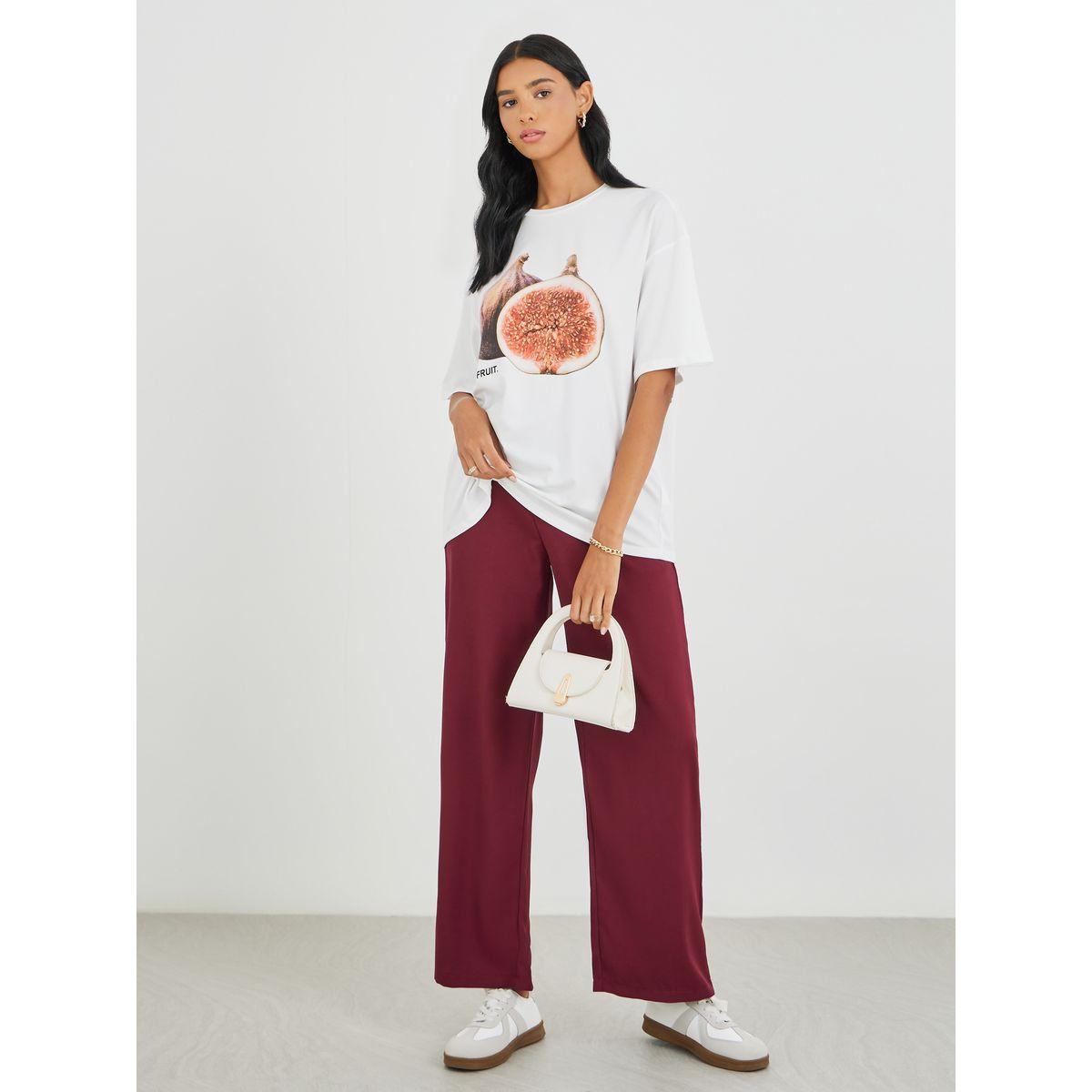 Styli Graphic Print Round Neck Oversized T-Shirt-women-clothing-tshirts-image-2
