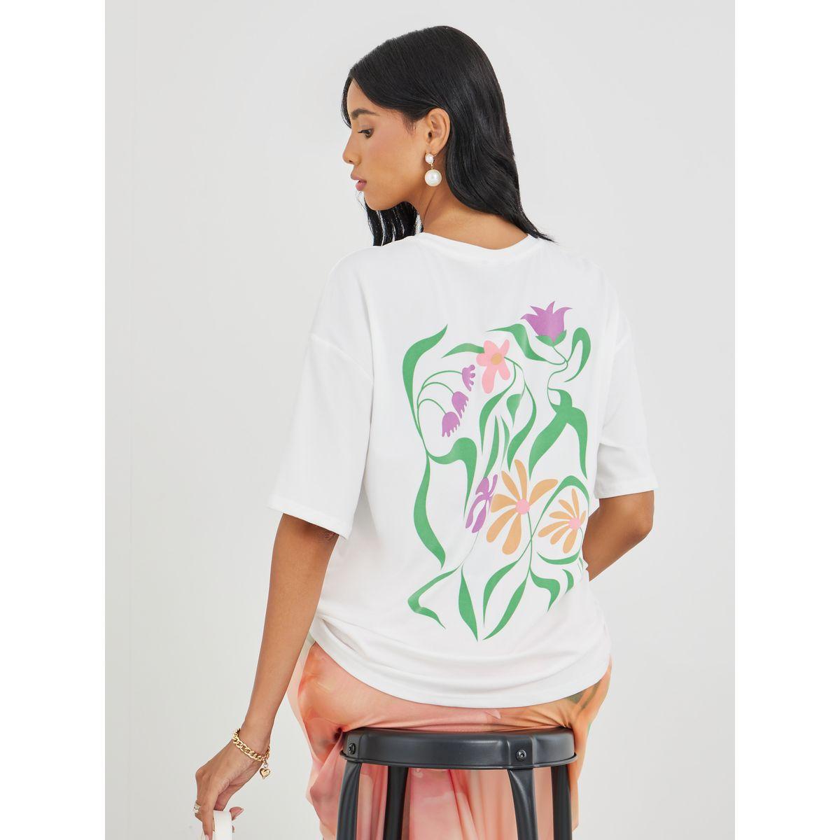 Styli Graphic Print Round Neck Oversized T-Shirt-women-clothing-tshirts-image-1