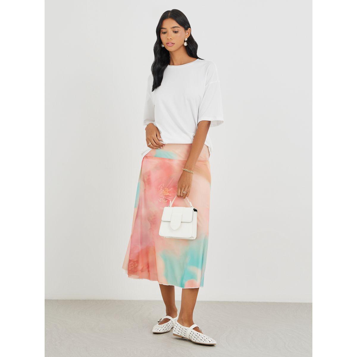 تيشيرت فضفاض بطبعة جرافيك-women-clothing-tshirts-image-2