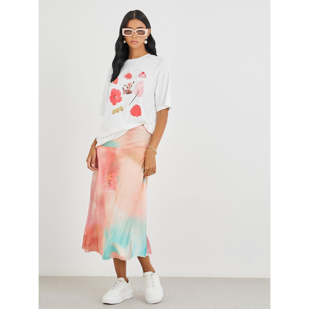 تيشيرت فضفاض بطبعة جرافيك-women-clothing-tshirts-image-2