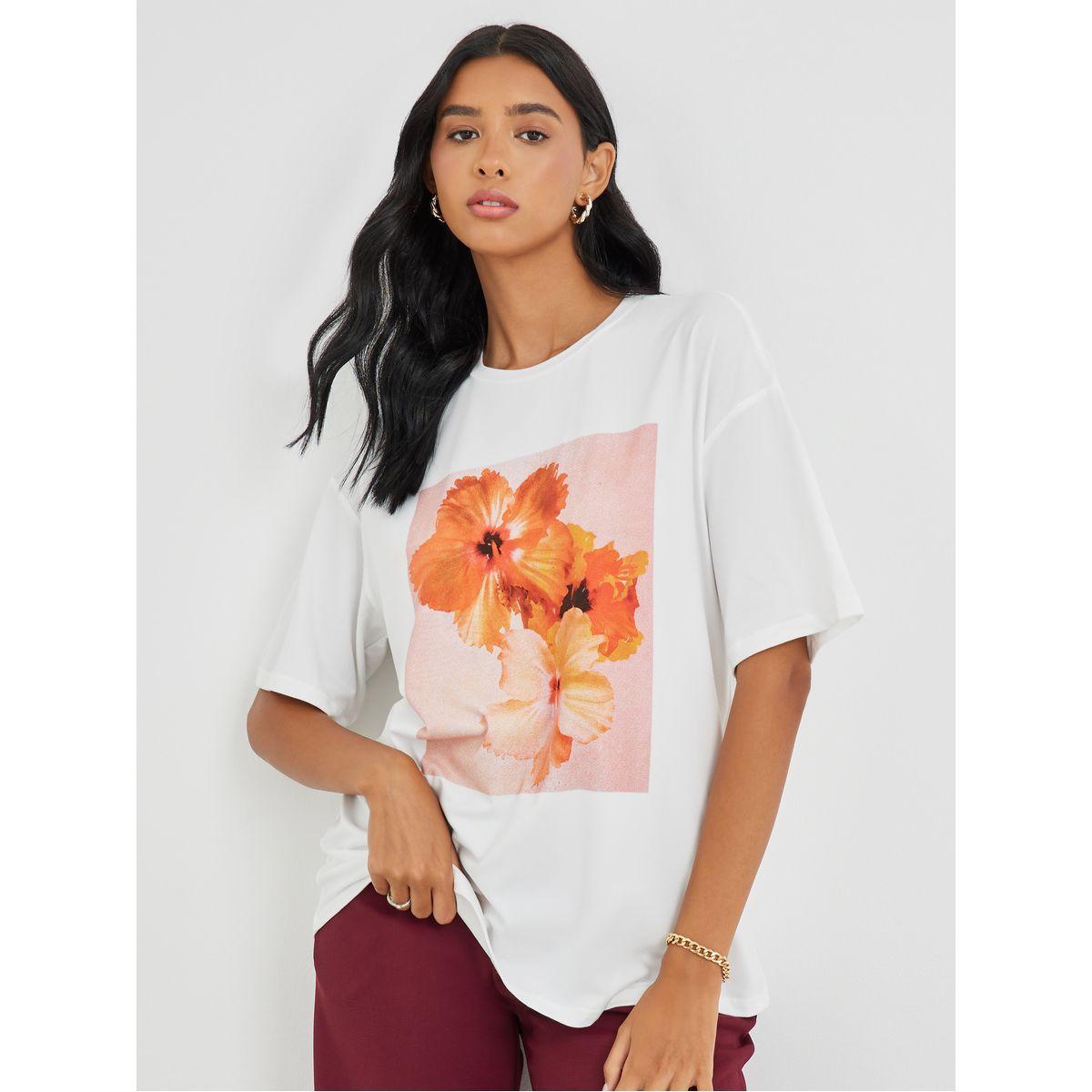 تيشيرت فضفاض بطبعة جرافيك-women-clothing-tshirts-image-1