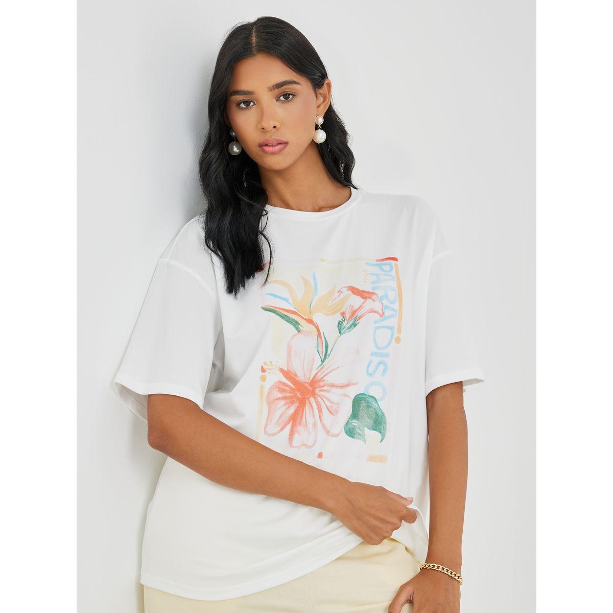 تيشيرت فضفاض بطبعة جرافيك-women-clothing-tshirts-image-1