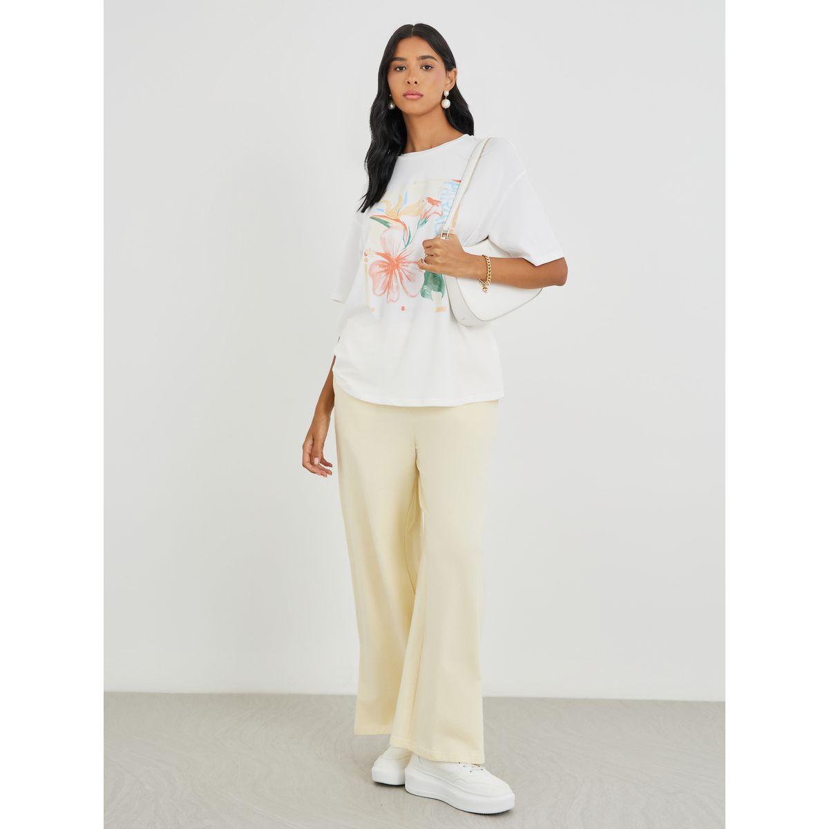Styli Graphic Print Round Neck Oversized T-Shirt-women-clothing-tshirts-image-2