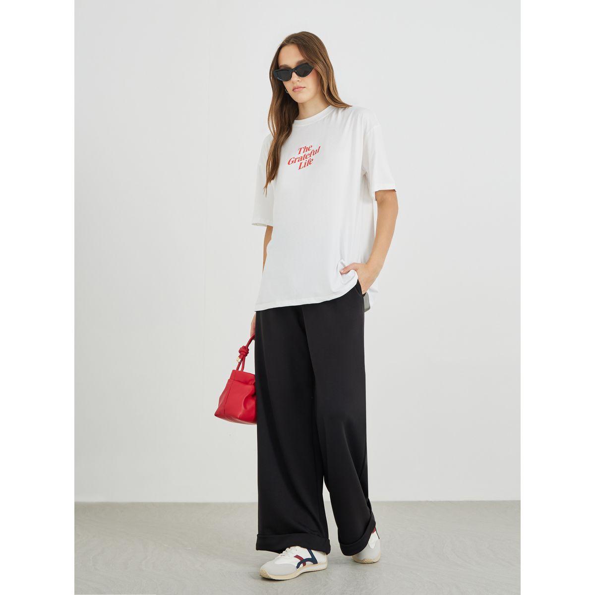 Styli Slogan Print Oversized T-Shirt-women-clothing-tshirts-image-2