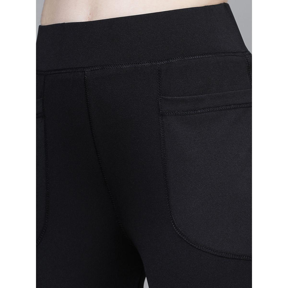 PAUSE Women Black Solid High-Rise Flared Pants with Pockets-women-clothing-bottoms-trousers-image-6