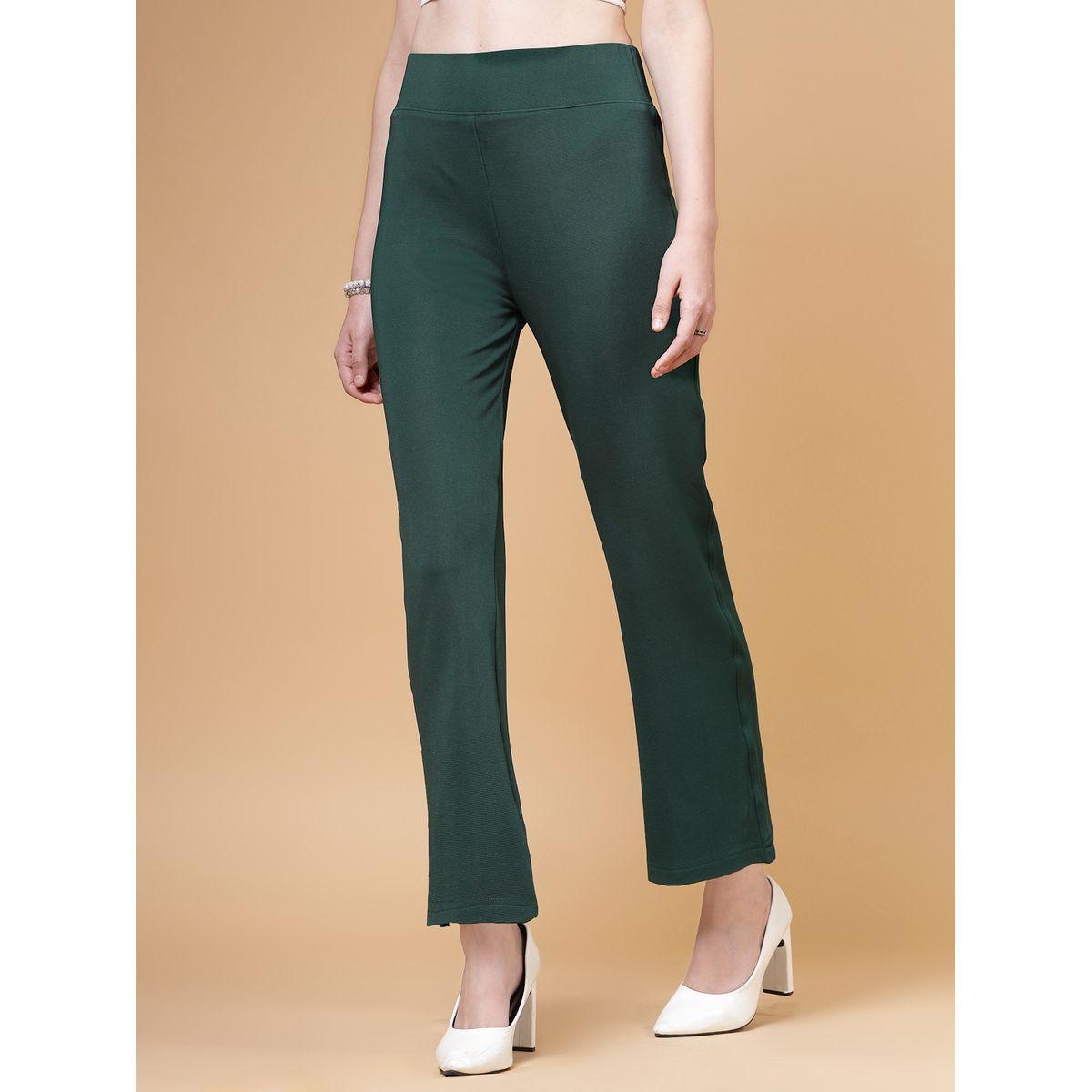 بنطال سادة بأرجل واسعة وخصر عالي-women-clothing-bottoms-trousers-image-2