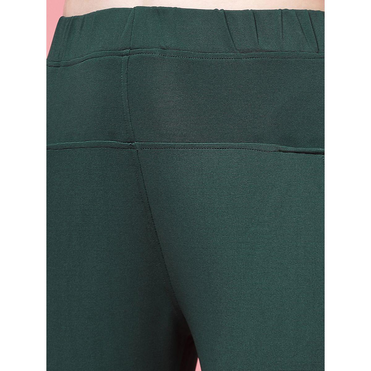 بنطال سكيني قصير سادة بخصر عالي-women-clothing-bottoms-trousers-image-5