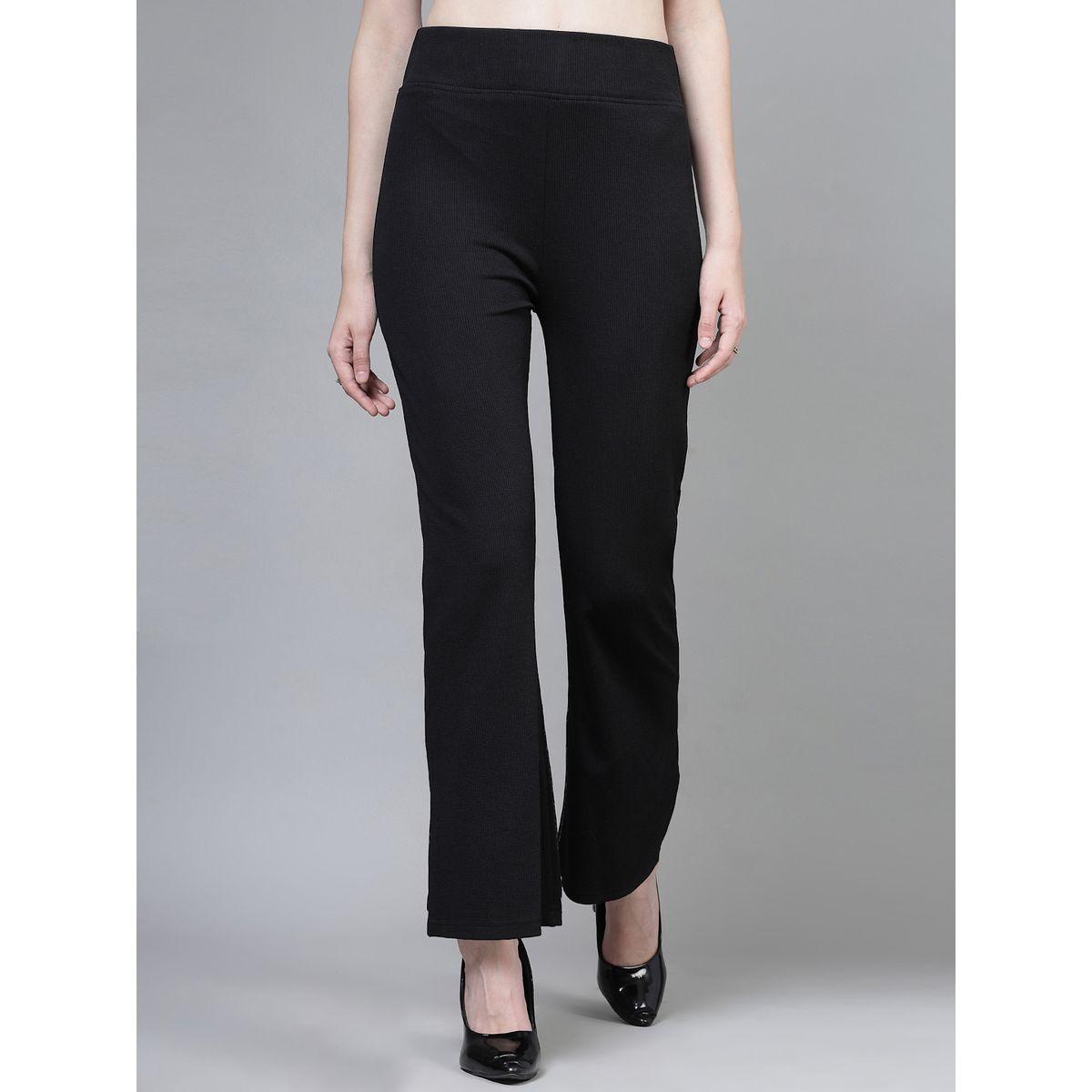 بنطال سادة بأرجل واسعة وخصر عريض-women-clothing-bottoms-trousers-image-1