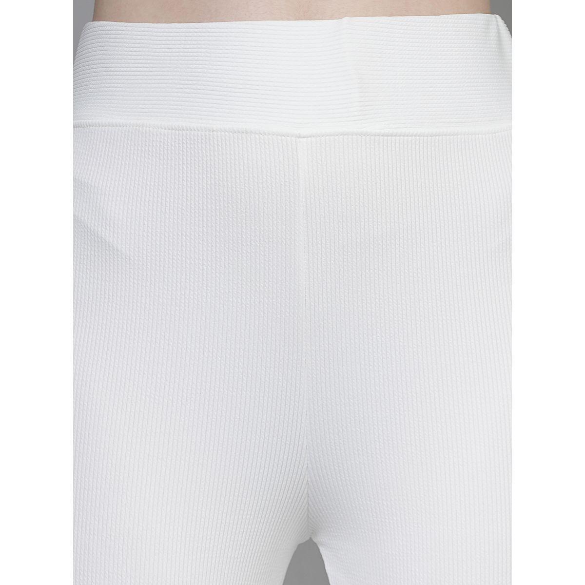 PAUSE Women White Solid Wide Waistband Flared Pants-women-clothing-bottoms-trousers-image-5