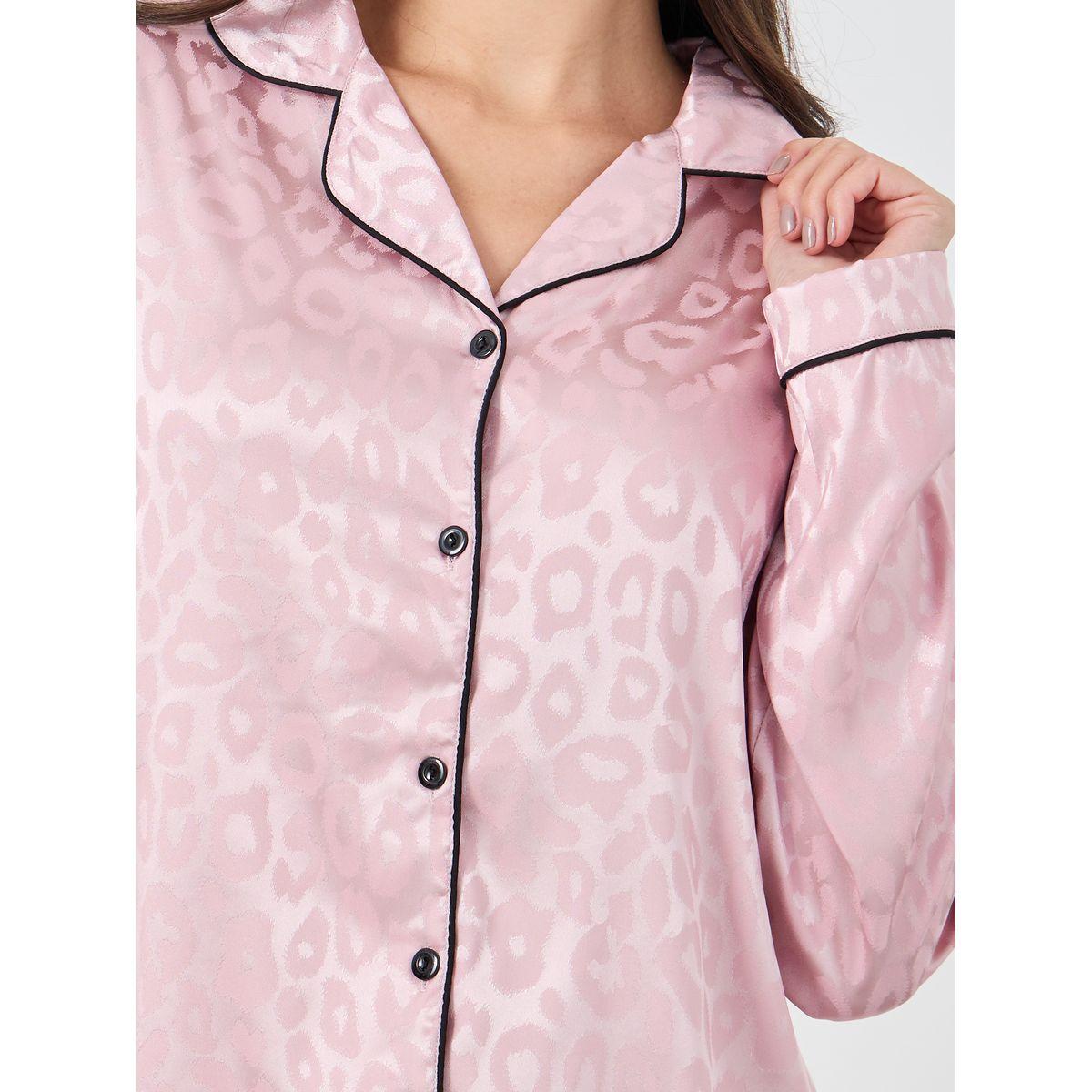 طقم من بنطال بيجاما وبلوزة بطبعة حيوان-women-clothing-nightwear-pyjamas-longsets-image-3