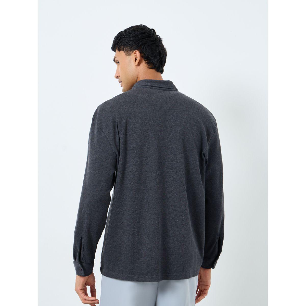 Styli Buttoned Relaxed Fit Long Sleeve Knitted Shirt-men-clothing-shirts-image-5