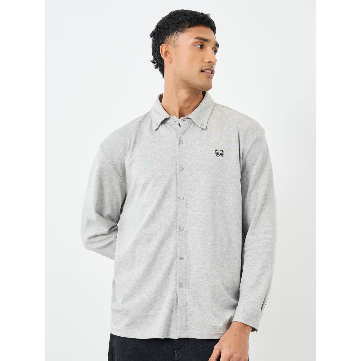 Styli Buttoned Relaxed Fit Long Sleeve Knitted Shirt-men-clothing-shirts-image-3