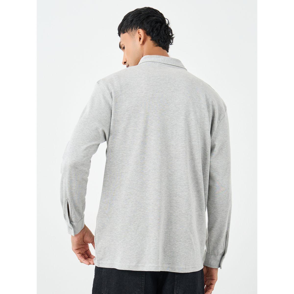 Styli Buttoned Relaxed Fit Long Sleeve Knitted Shirt-men-clothing-shirts-image-4