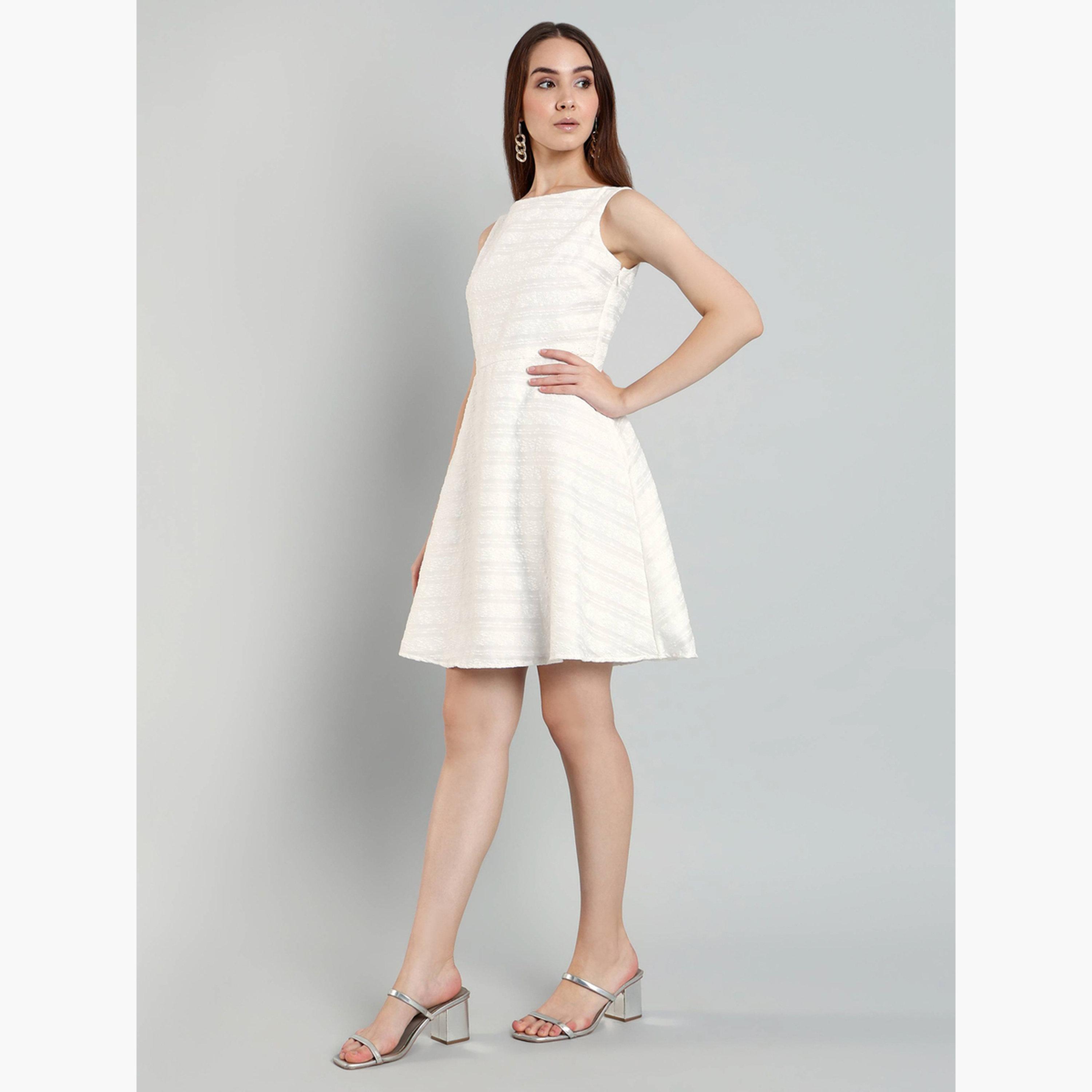 فستان قصير بلا أكمام وتصميم واسع من الأسفل-women-clothing-dresses-image-2
