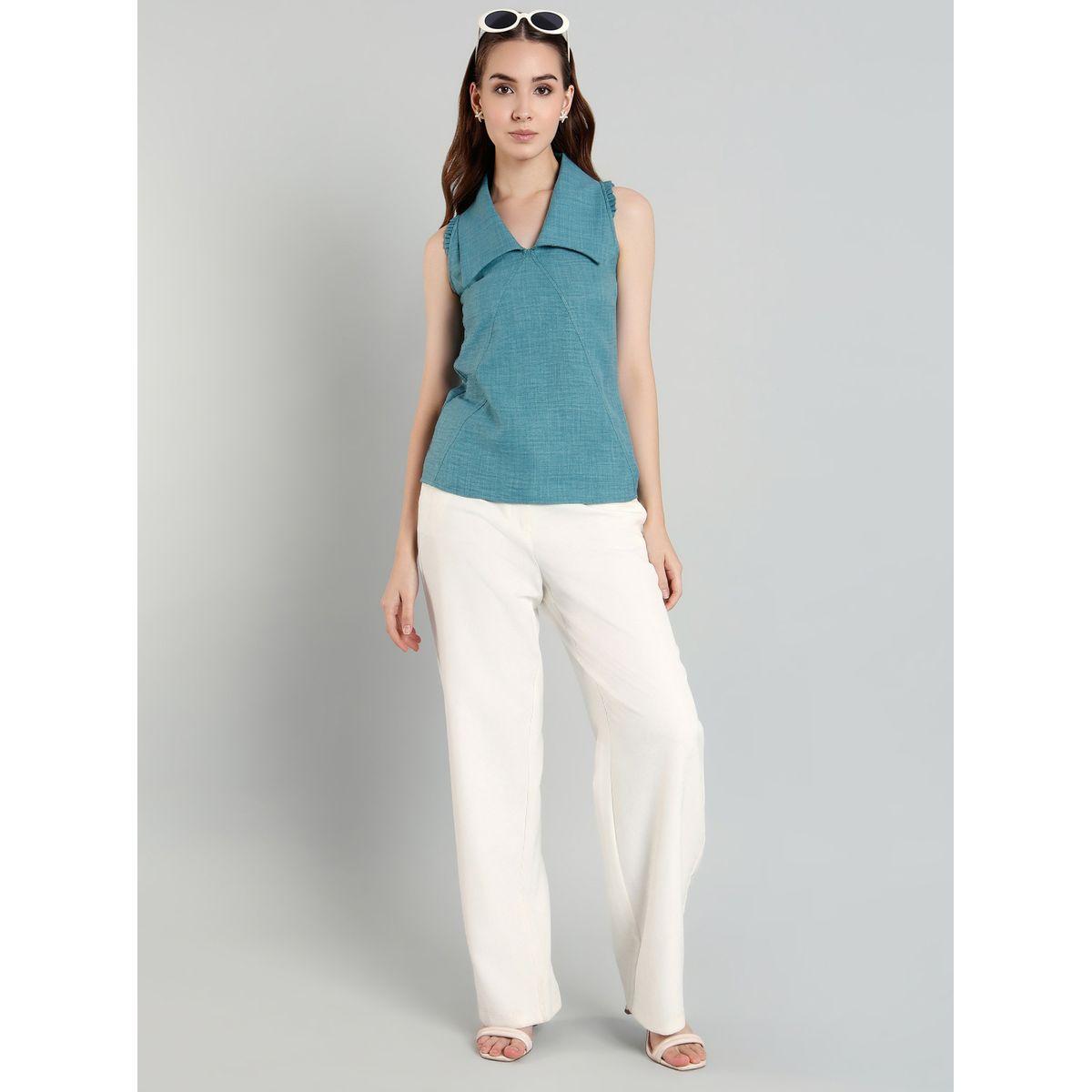 بلوزة سادة بدون أكمام-women-clothing-shirtsandblouses-blouses-image-1
