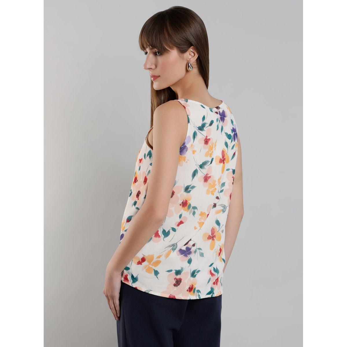 بلوزة بطبعة زهور بدون أكمام-women-clothing-shirtsandblouses-blouses-image-5